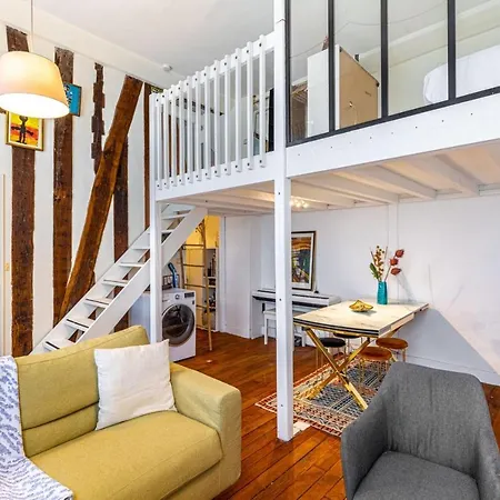 Guestready - Cozy Mezzanine In Le Marais Lägenhet *