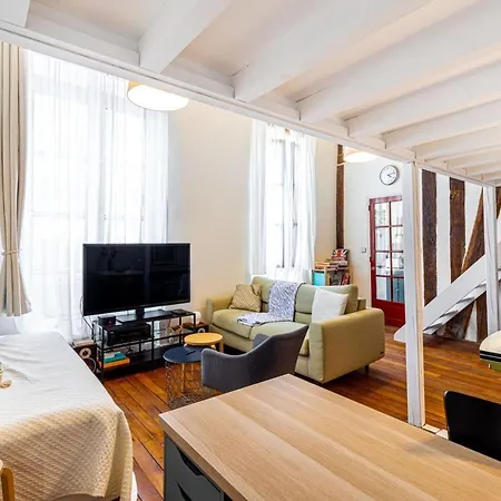 Guestready - Cozy Mezzanine In Le Marais Lägenhet Paris